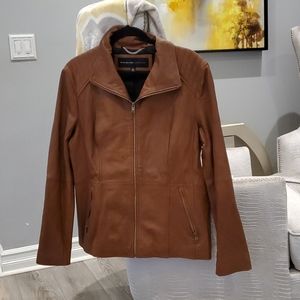Andrew Marc leather coat women